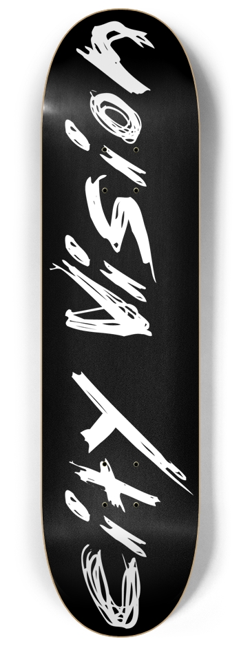 Black and White Name 8.25 8-1/4 Skateboard Deck