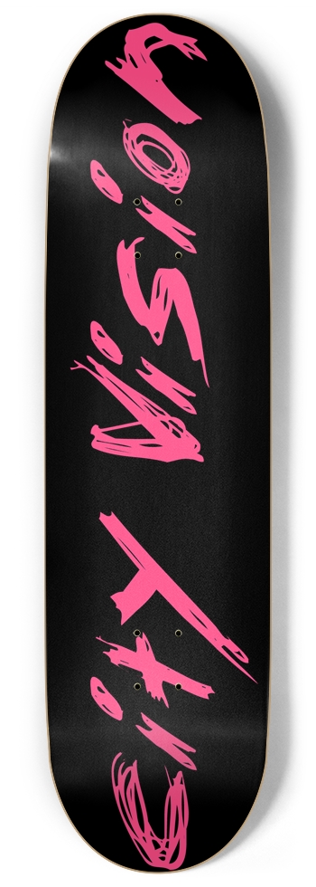 Black and Hot Pink Name 9.00 9 Inch Skateboard