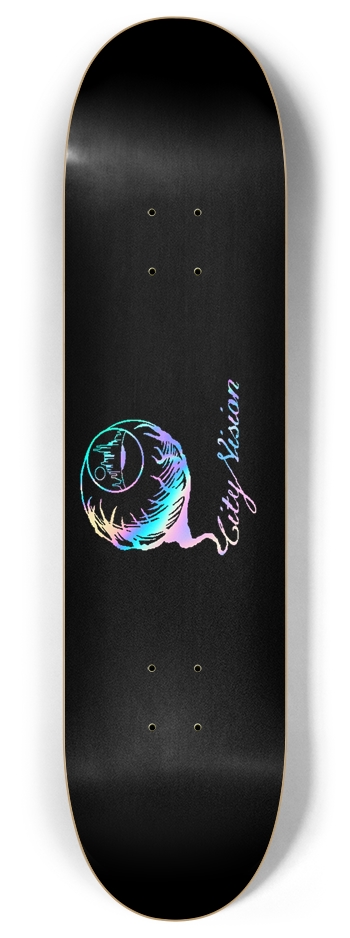 Black and Rainbow Logo 8.00 8 Inch Skateboard Deck