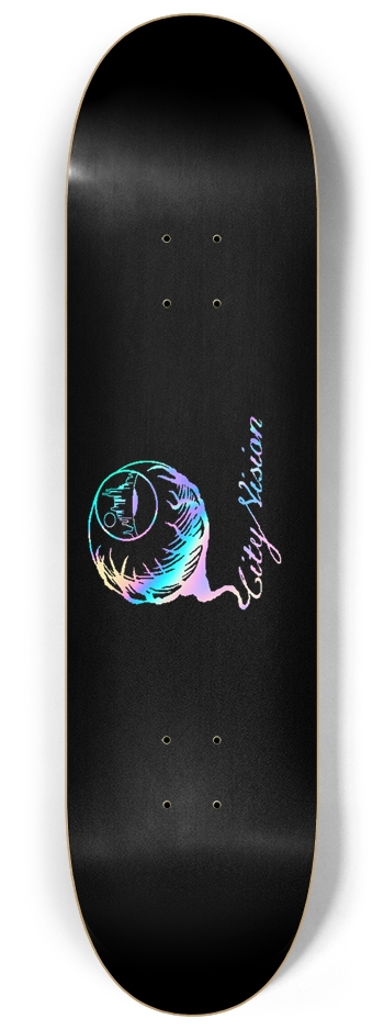 Black and Rainbow Logo 8.25 8-1/4 Skateboard Deck