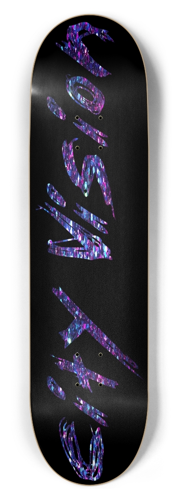 Black and Dark Rainbow Glitter Name 8.50