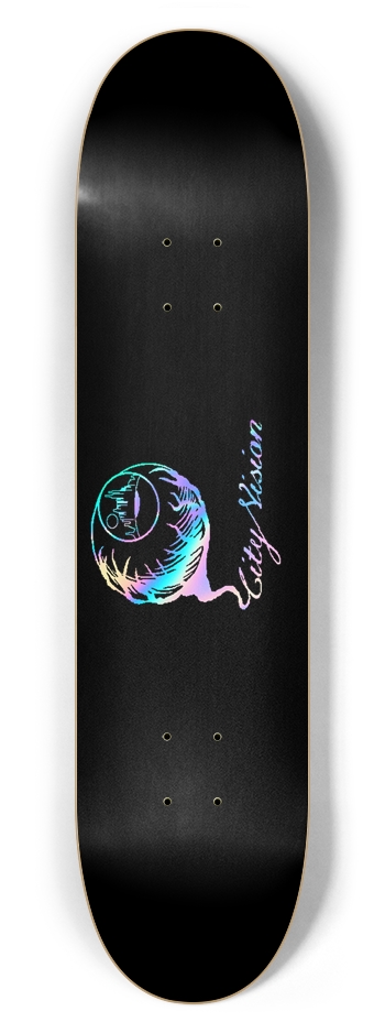 Black and Rainbow Logo 7.62 7-5/8 Skateboard Deck
