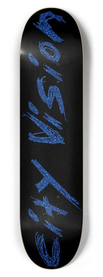 Black and Blue Glitter Name 7.75