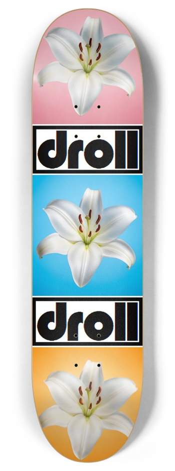 lily 3 color 8 Inch Skateboard Deck