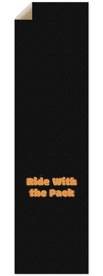 Ride With The Pack Grip Tape - Tail 9 x 33 Inch Griptape