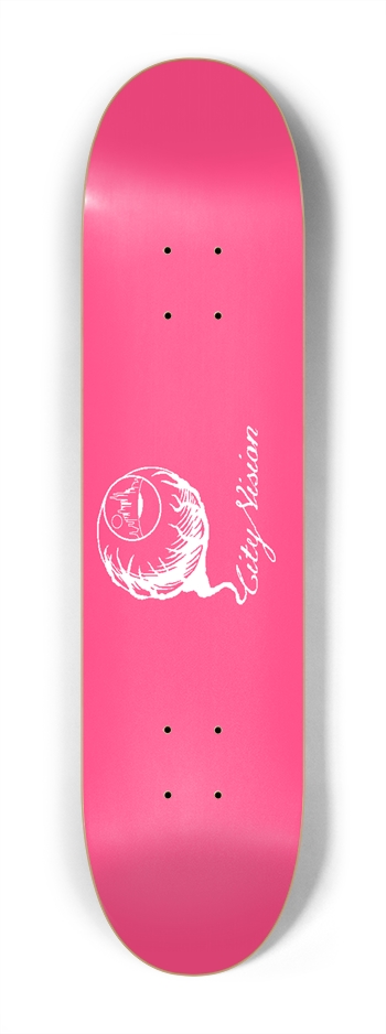 Hot Pink and White Logo Mini 7.25