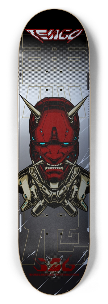 Tengu (Silver Foil) 8-1/2 Skateboard Deck