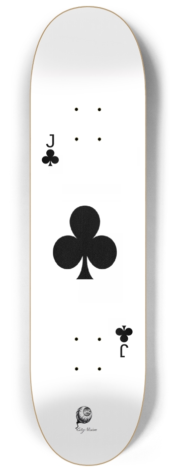 Jack of Clubs 8.25 8-1/4 Skateboard Deck