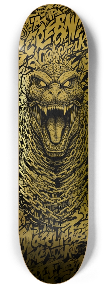 ABOMINATION X GODZILLA CHAINZ DECK 01 8-1/4 Skateboard Deck