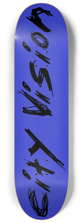 Blue and Black Name 8.25 8-1/4 Skateboard Deck