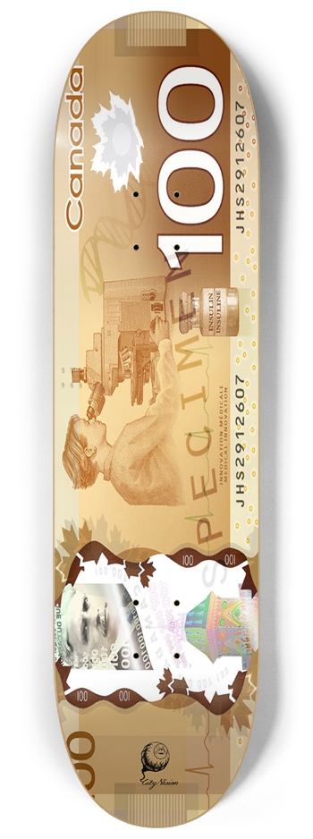 CAD 8.25 8-1/4 Skateboard Deck