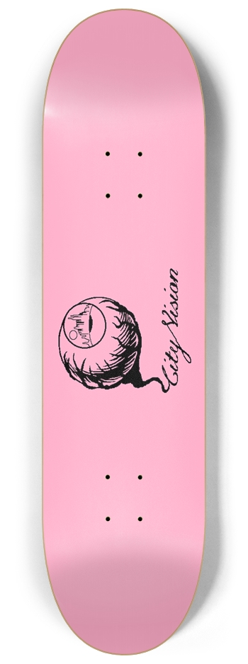 Pink and Black Logo 8.25 8-1/4 Skateboard Deck