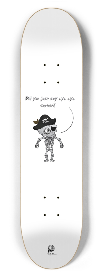 Eye Eye Captain White 7.62 7-5/8 Skateboard Deck