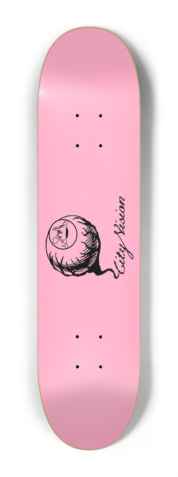 Pink and Black Logo Mini 7.25 7-1/4 Mini/Kid Skateboard