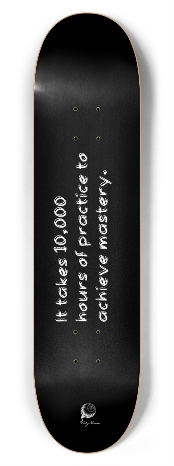 Mastery Black 7.75 7-3/4 Skateboard Deck