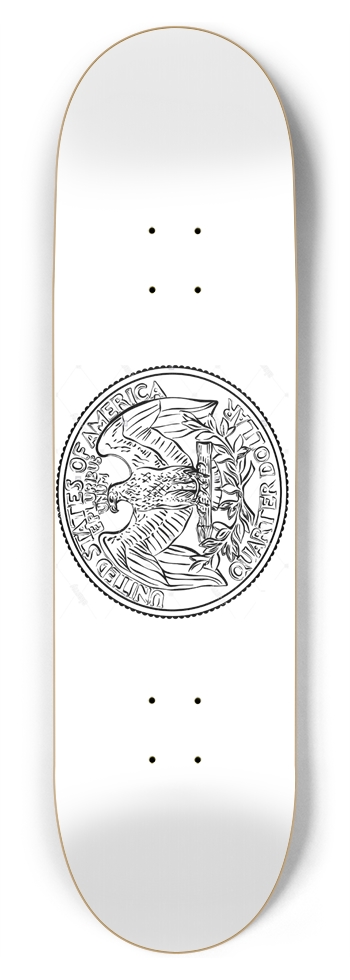 Coin Deck 8.75 8-3/4 Inch Skateboard