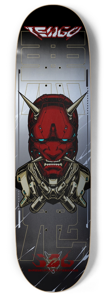 Tengu (Silver Foil) 9 Inch Skateboard