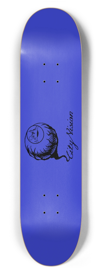 Blue and Black Logo 7.62 7-5/8 Skateboard Deck