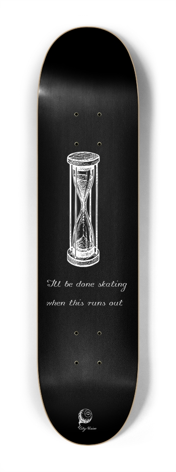 Hour Glass Black Mini 7.25 7-1/4 Mini/Kid Skateboard