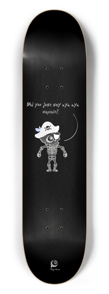 Eye Eye Captain Black 7.50 7-1/2 Skateboard Deck
