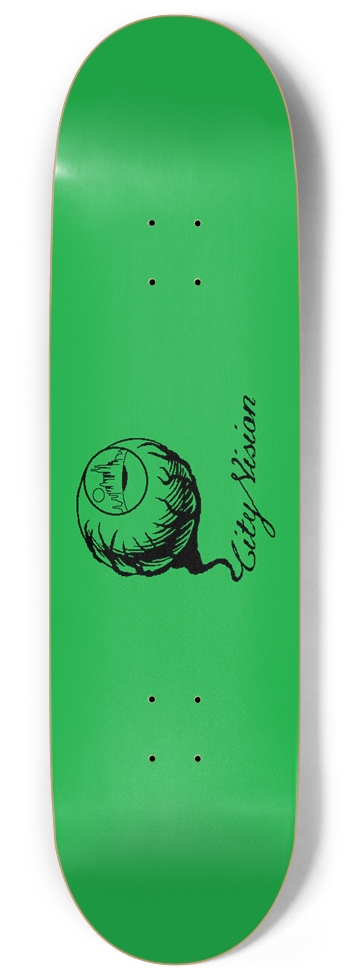 Green and Black Logo 9.00 9 Inch Skateboard