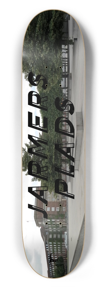 Jarmers Plads (Copenhagen) 7.50 7-1/2 Skateboard Deck