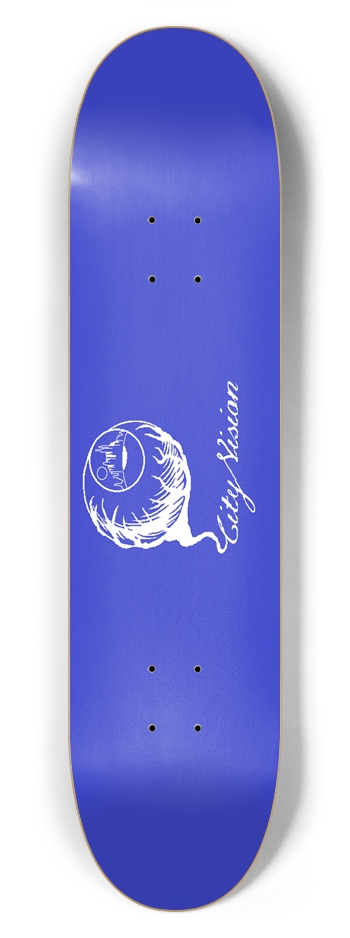 Blue and White Logo 7.62 7-5/8 Skateboard Deck