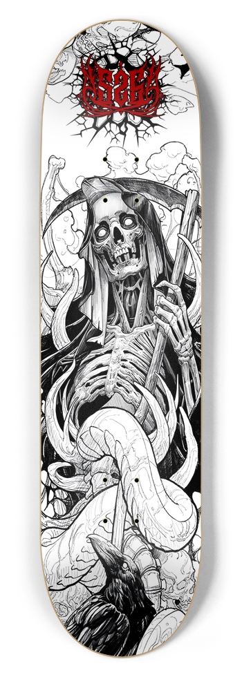 Death Arises 8-1/2 Skateboard Deck