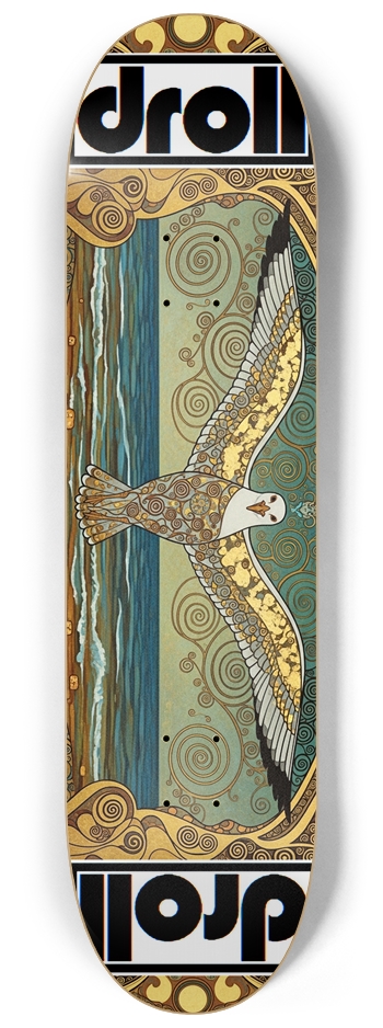 klimt seagull 8-1/4 Skateboard Deck