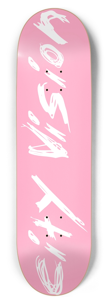 Pink and White Name 8.75 8-3/4 Inch Skateboard