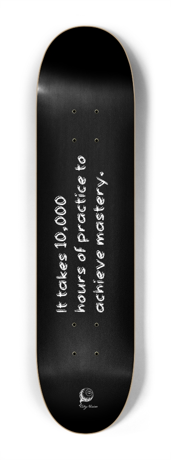 Mastery Black Mini 7.25 7-1/4 Mini/Kid Skateboard