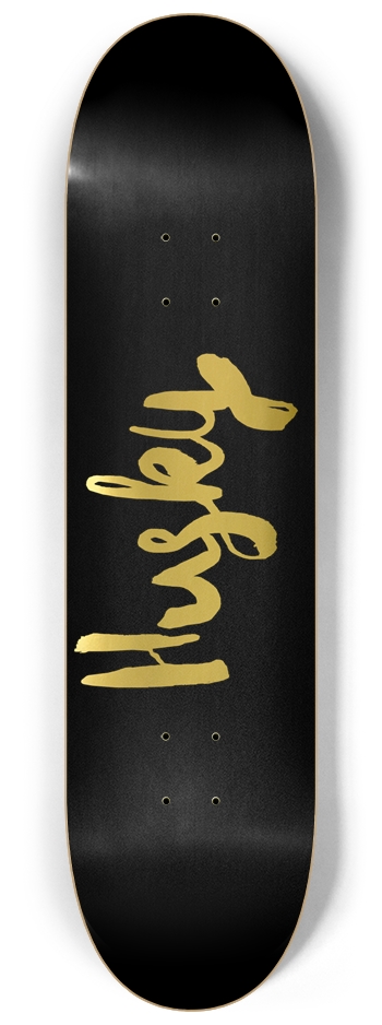 8.25 Husky Gold Foil on Black Deck 8-1/4 Skateboard Deck