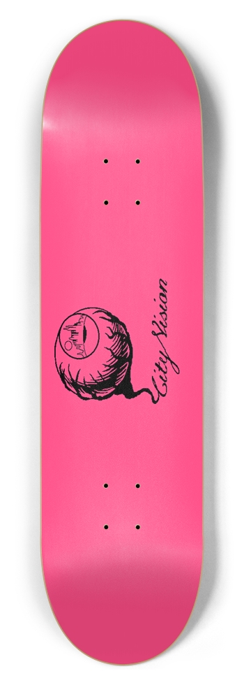 Hot Pink and Black Logo 8.50