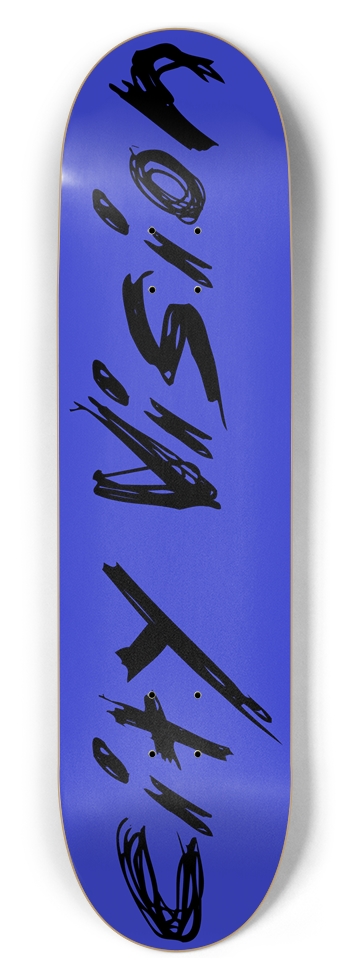 Blue and Black Name 8.50 8-1/2 Skateboard Deck