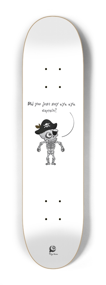 Eye Eye Captain White Mini 7.25 7-1/4 Mini/Kid Skateboard