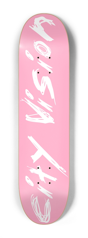 Pink  and White Name Mini 7.25