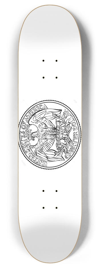 Coin Deck 8.00 8 Inch Skateboard Deck