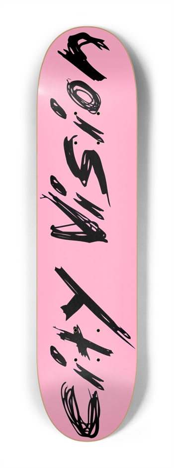 Pink and Black Name Mini 7.25 7-1/4 Mini/Kid Skateboard