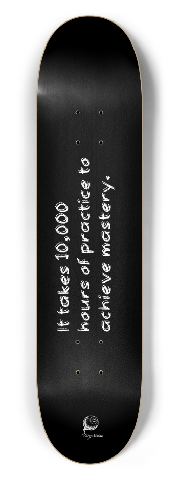 Mastery Black 7.50 7-1/2 Skateboard Deck