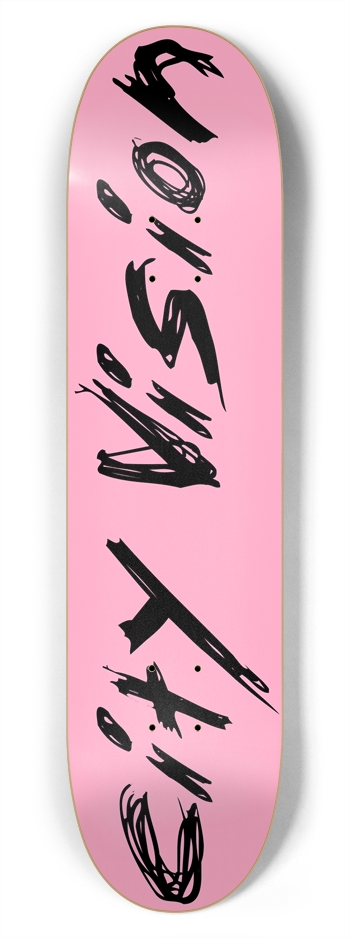 Pink and Black Name 7.75 7-3/4 Skateboard Deck