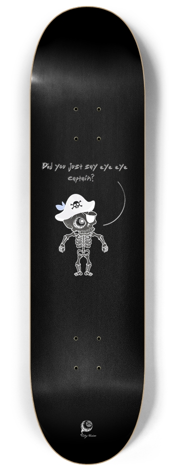Eye Eye Captain Black 8.25 8-1/4 Skateboard Deck