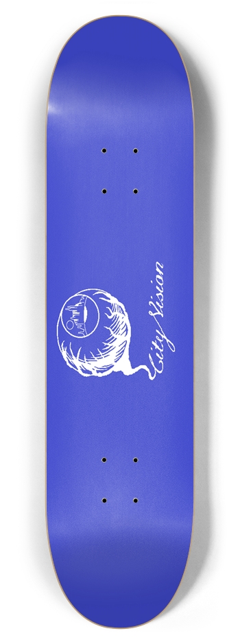 Blue and White Logo 7.87 7-7/8 Skateboard Deck