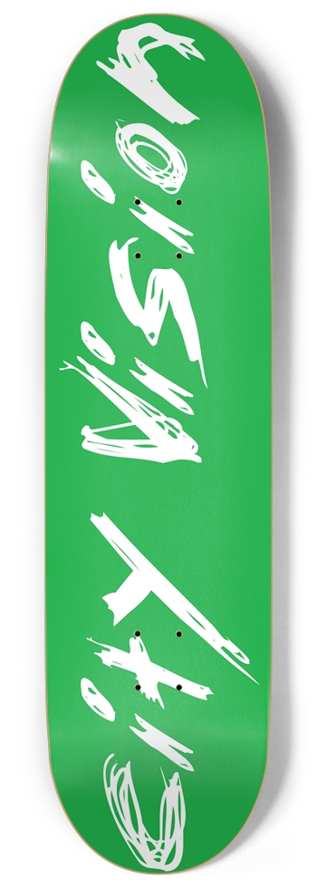 Green and White Name 9.00 9 Inch Skateboard