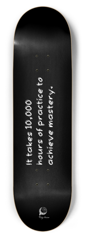 Mastery Black 8.75 8-3/4 Inch Skateboard