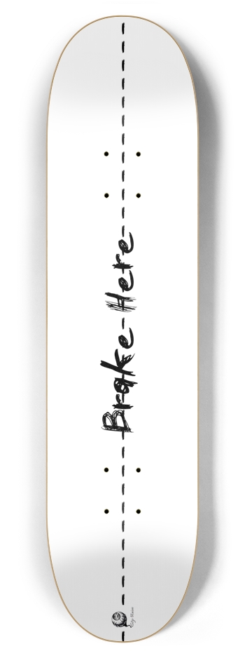 Brake Here 2 White 7.87