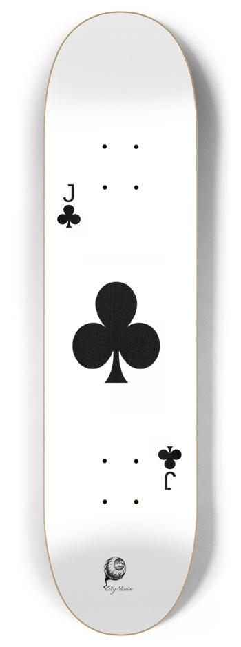 Jack of Clubs 8.00 8 Inch Skateboard Deck