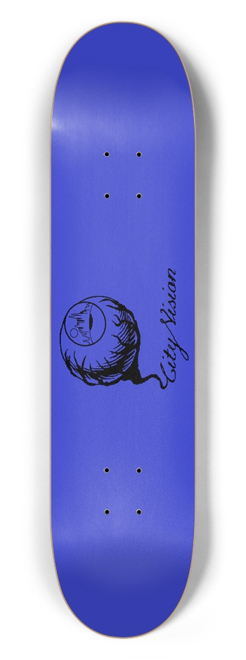 Blue and Black Logo 7.50 7-1/2 Skateboard Deck