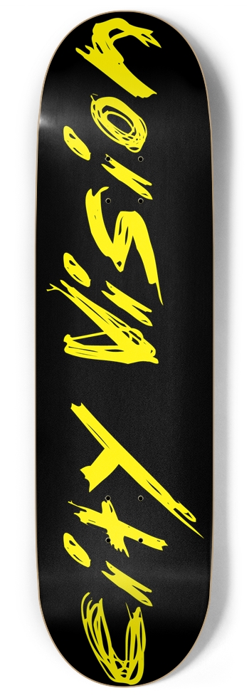 Black and Yellow Name 9.00 9 Inch Skateboard