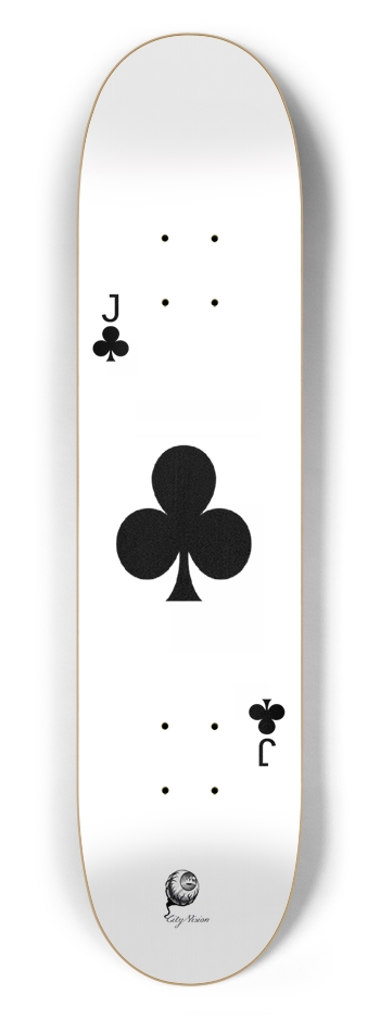 Jack of Clubs 7.50 7-1/2 Skateboard Deck