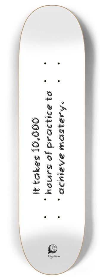 Mastery White 8.00 8 Inch Skateboard Deck